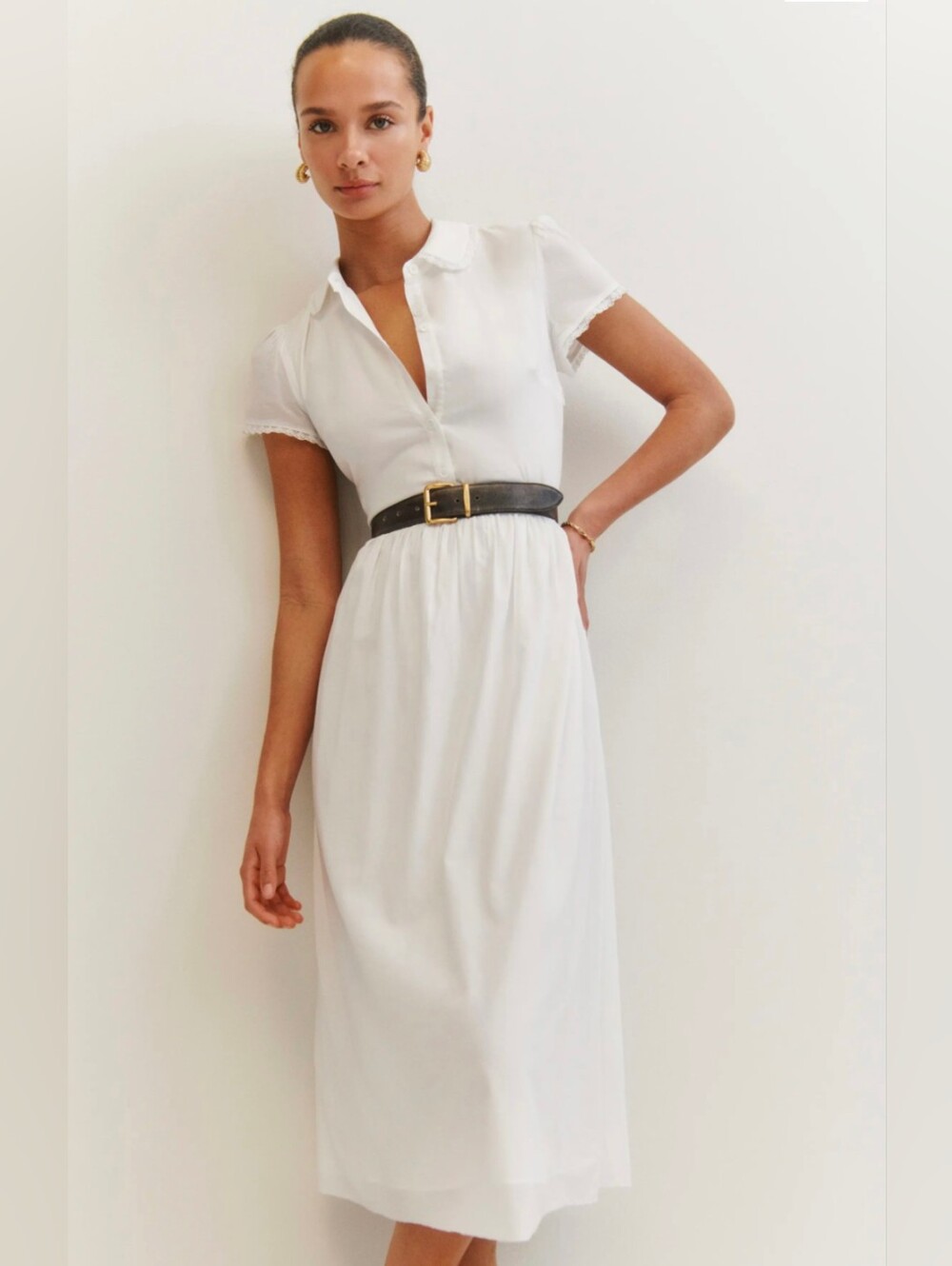 Reformation Ula Dress in White - Size 4